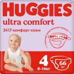 Подгузники Huggies Ultra Comfort 4 (8-14 кг) 66 шт.