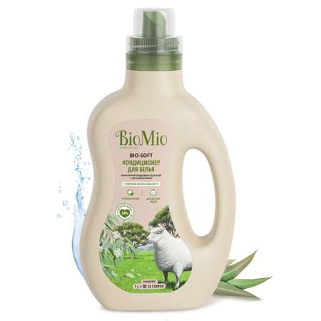 Кондиционер для белья Bio Mio с эфирным маслом эвкалипта 1л