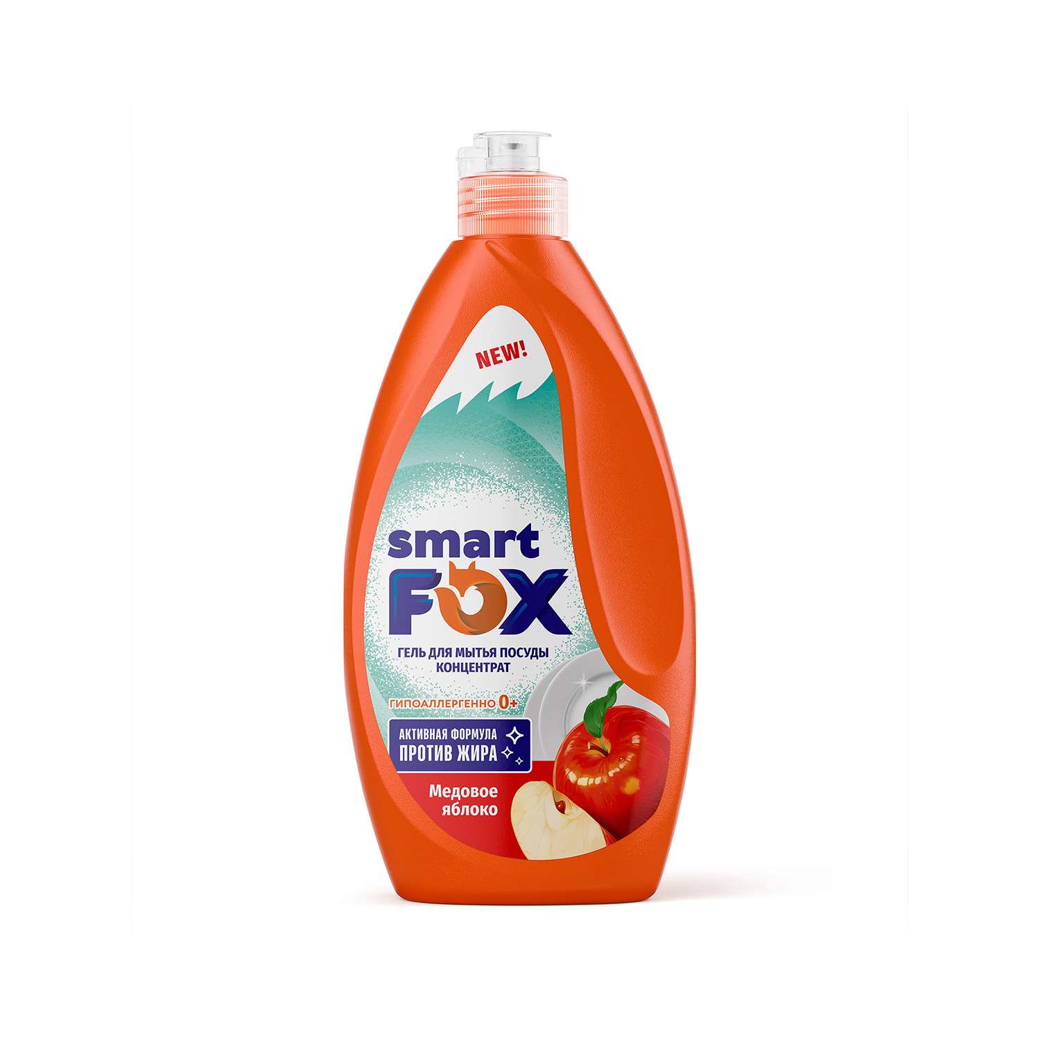 Гель для мытья посуды Smart Fox Медовое яблоко 0.4л - фото 1