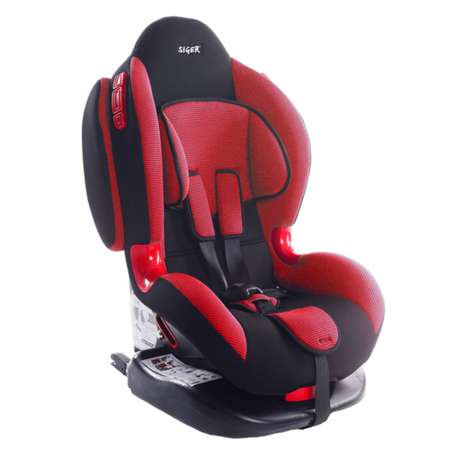 Автокресло SIGER Isofix 1/2 (9-25 кг) красный