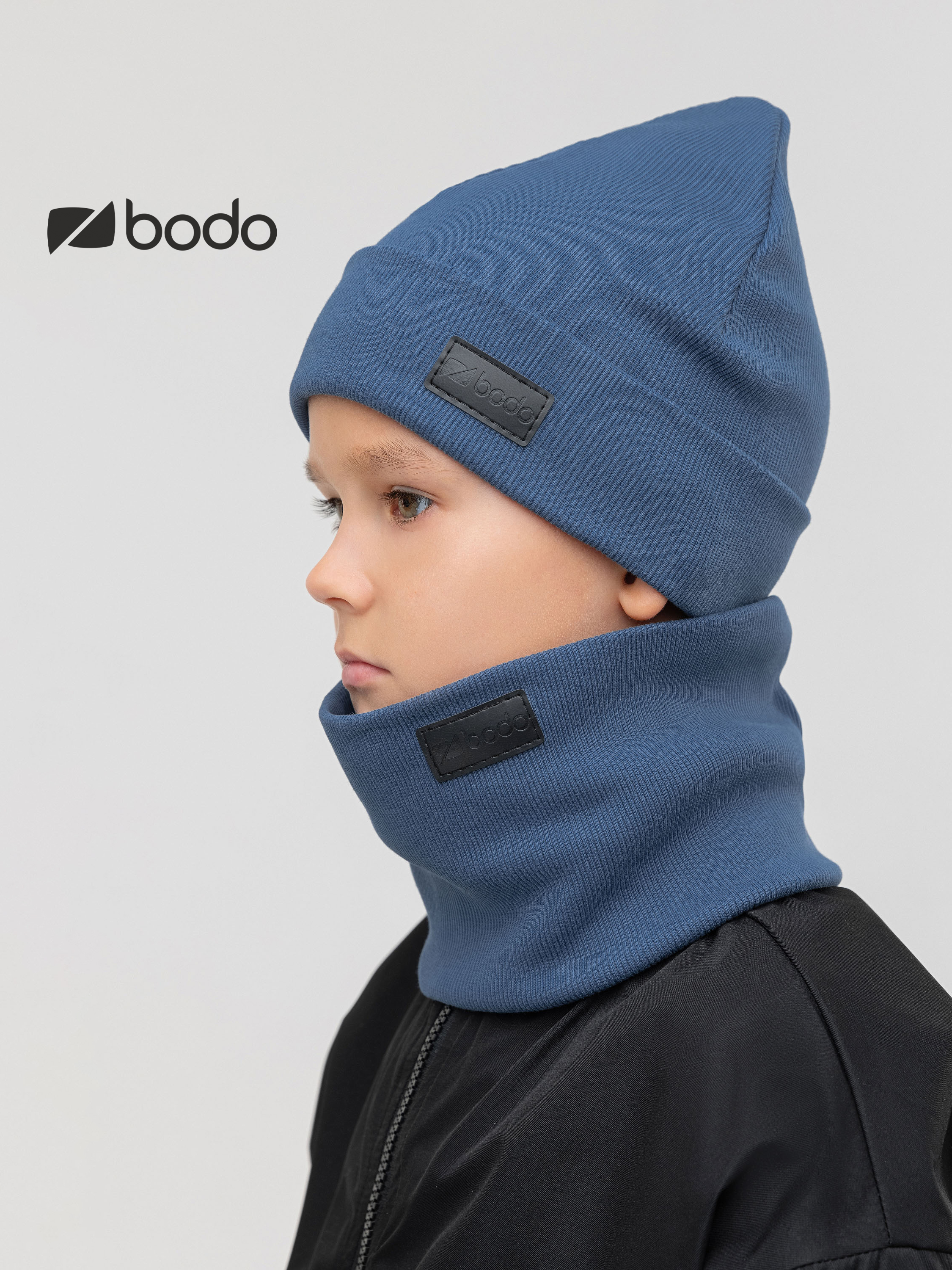 Шапка и снуд Bodo 13-201MU_индиго - фото 3
