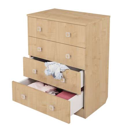 Комод Polini kids Simple c 4ящиками Натуральный