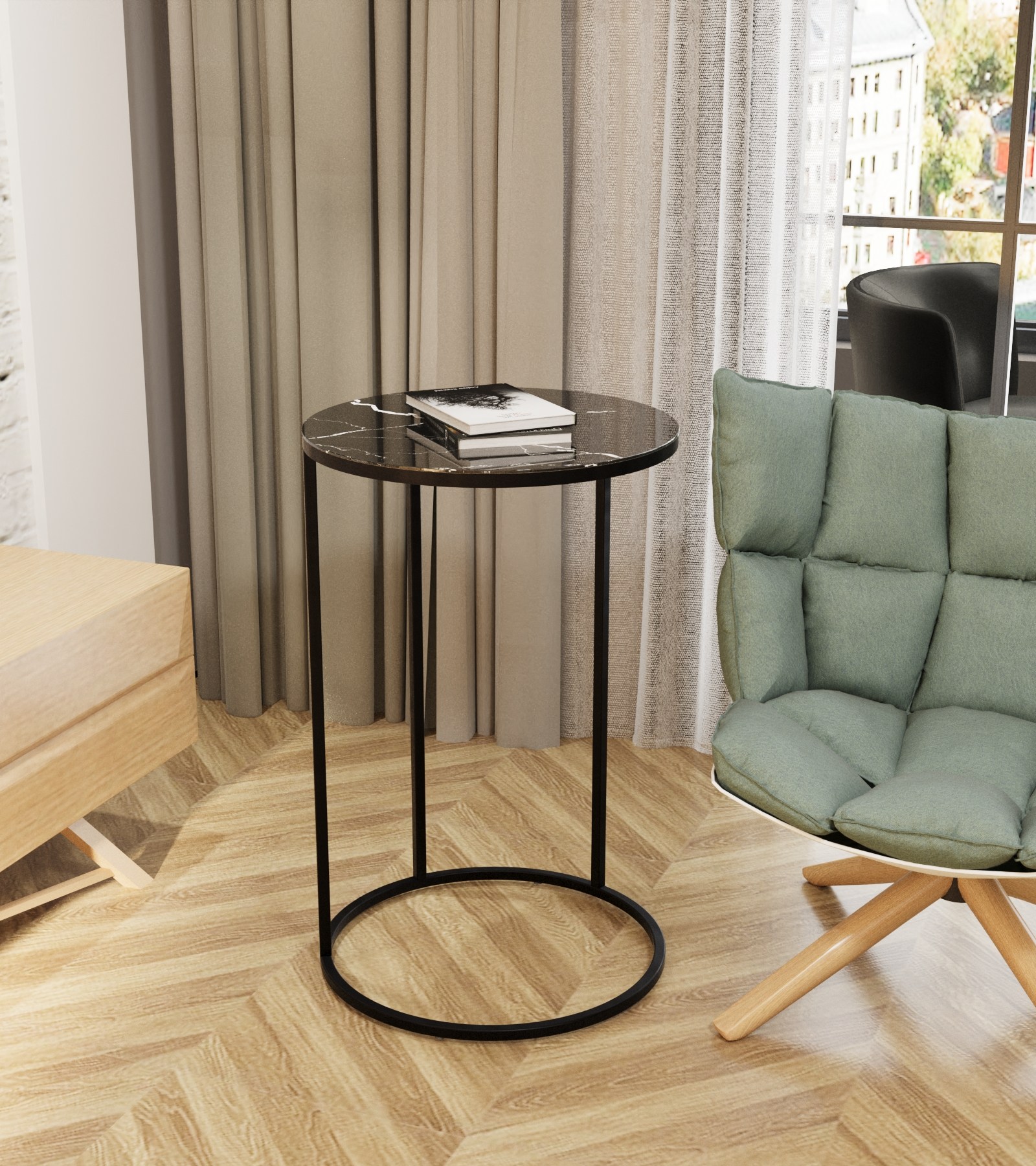 Стол придиванный КАЛИФОРНИЯ МЕБЕЛЬ Остин УФ Неро - фото 10