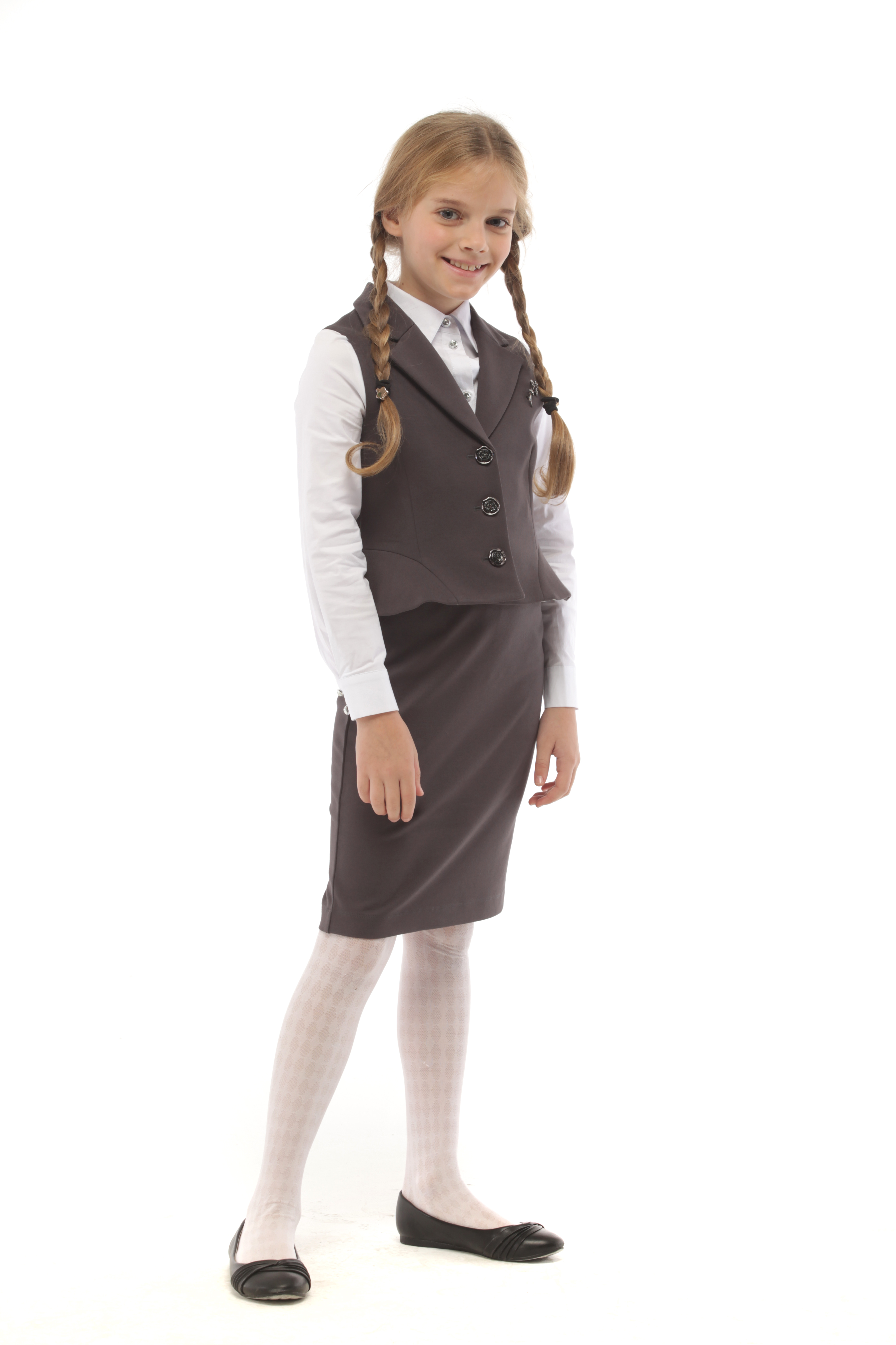 Жилет Stylish AMADEO AV-071-серый - фото 5