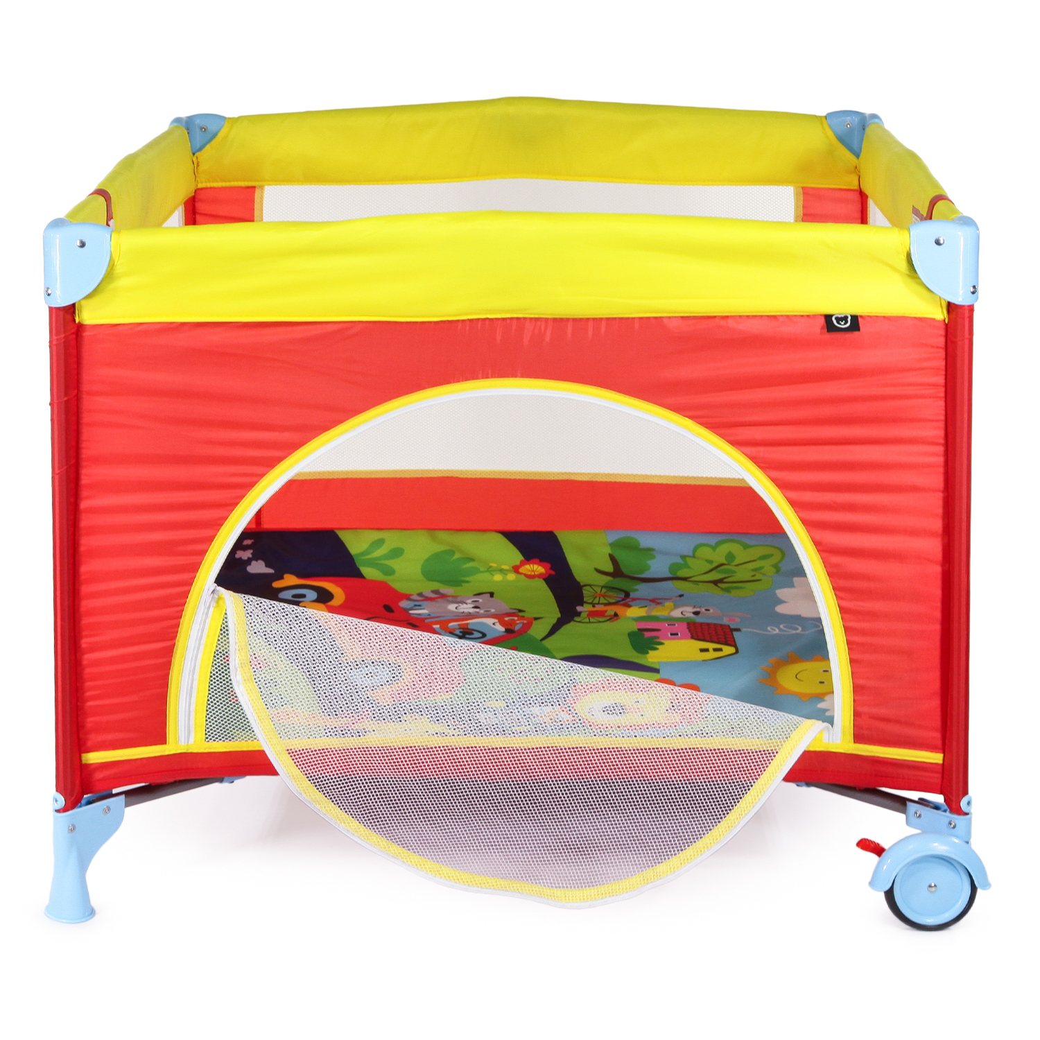 Манеж кровать Babyton Red-Yellow G-400 - фото 4