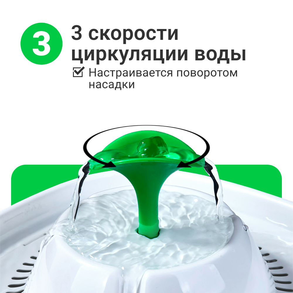 Автоматическая поилка-фонтан ZDK ZooWell Smart для кошек и собак - фото 4