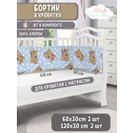 Бортик FunEcotex Сони голубой 4 дет.
