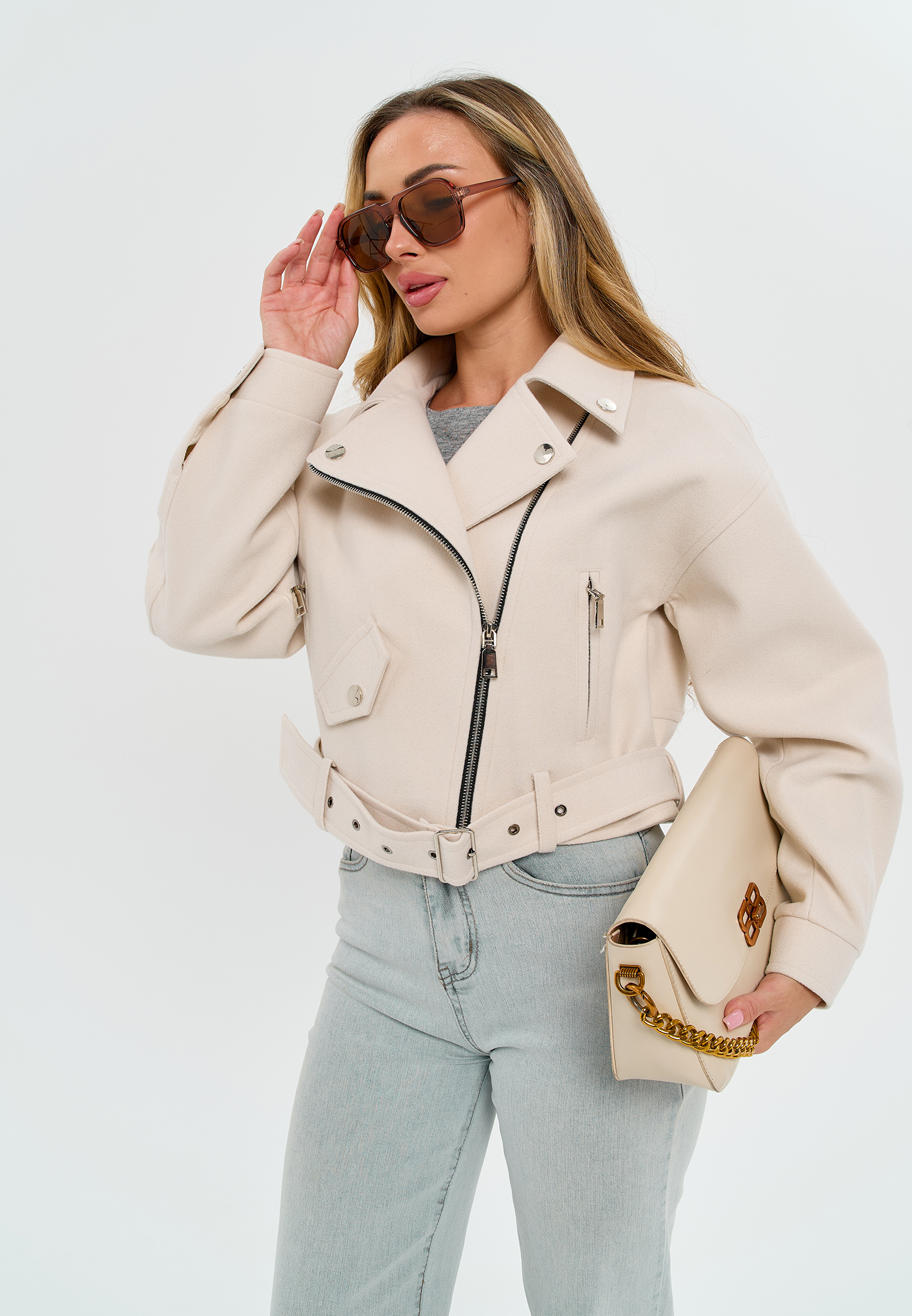 Косуха Stylish AMADEO AJ-8501-бежевый - фото 10