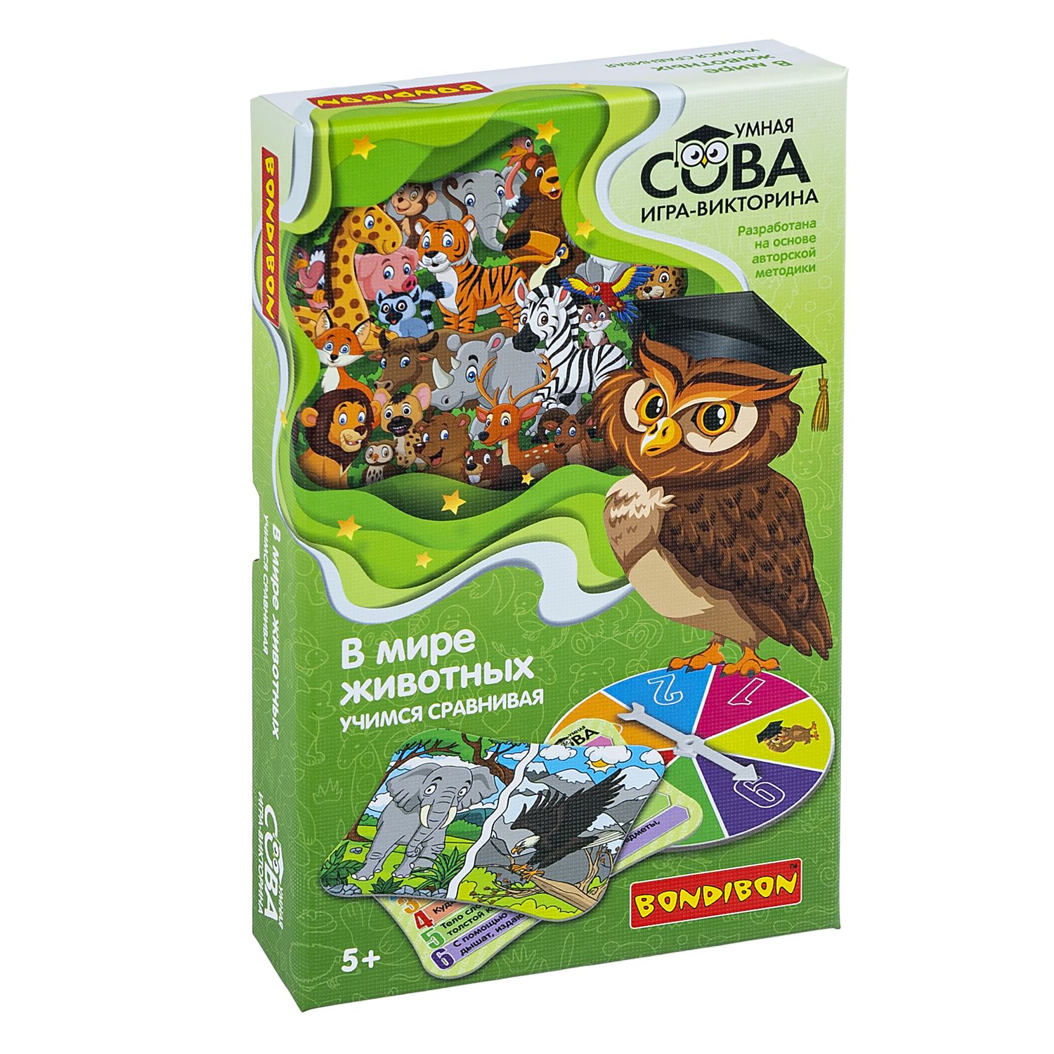 Настольная игра Bondibon викторина карточная Животные - фото 2