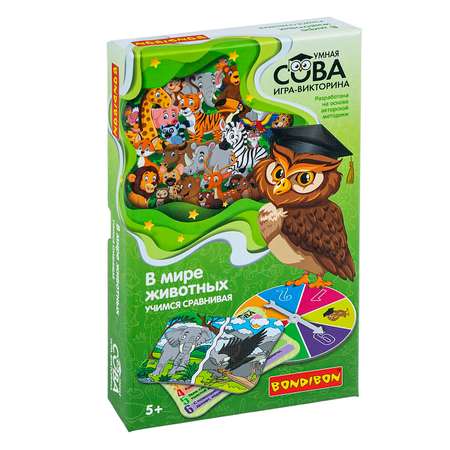 Настольная игра Bondibon викторина карточная Животные