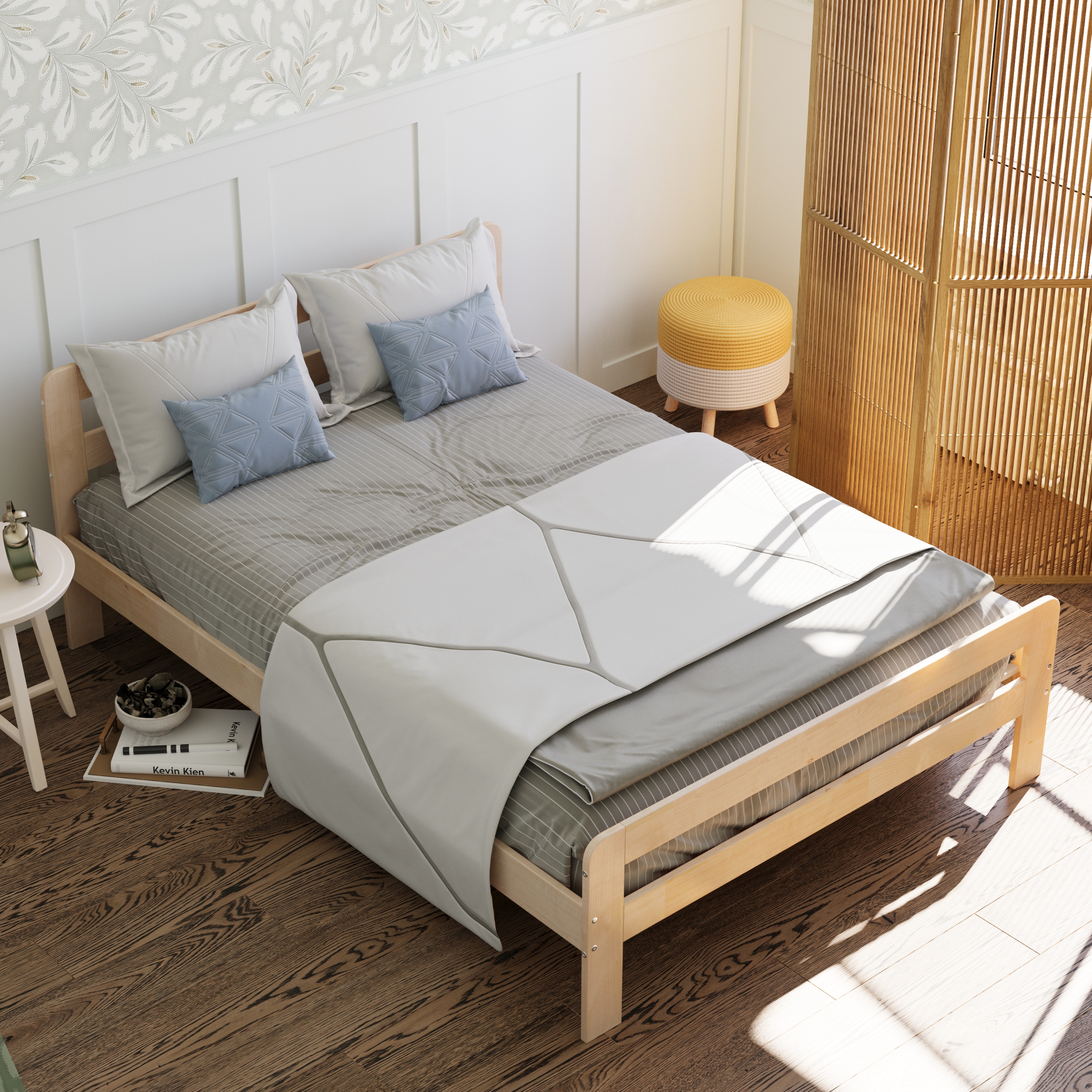 Кровать Alatoys (береза, белый, бежевый) - фото 9