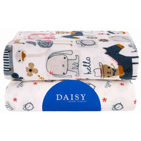 Пеленка Daisy Фланель 2шт 75х120см Лошадки
