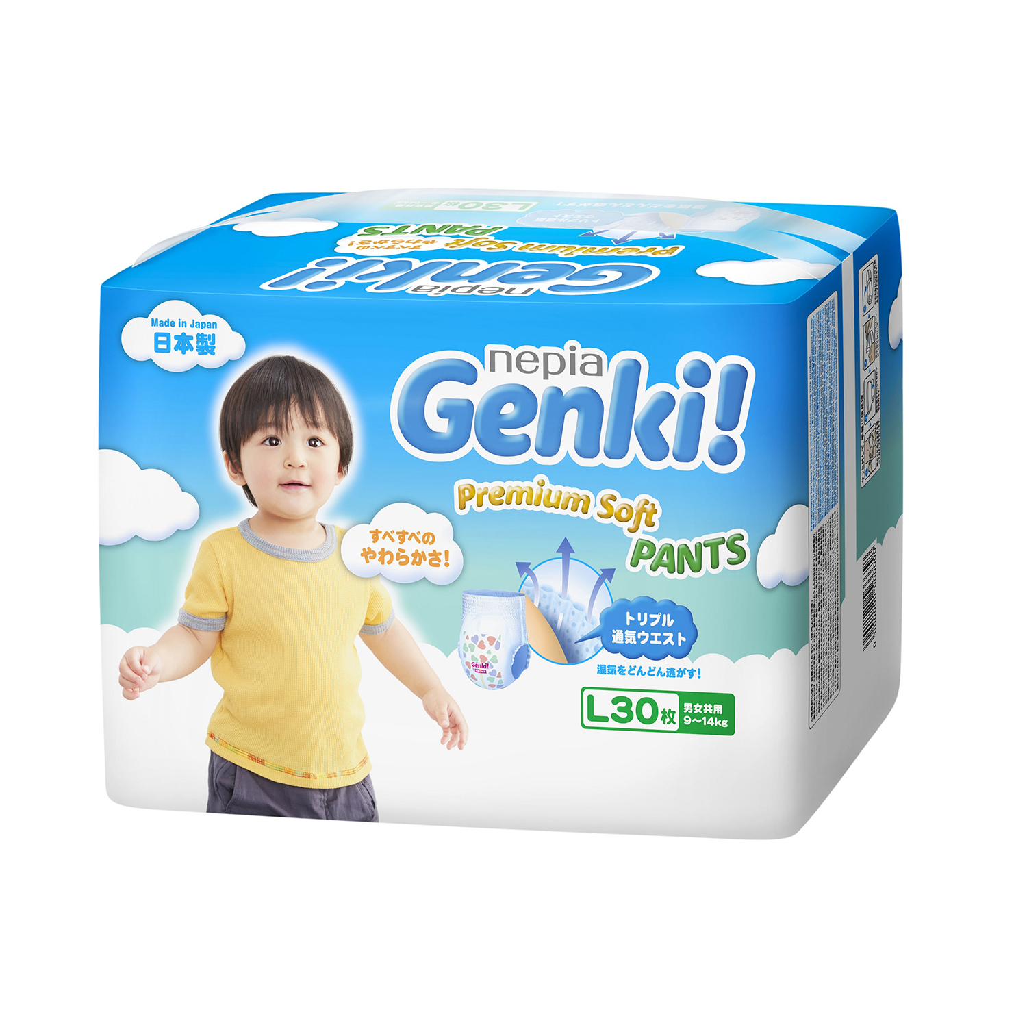 Трусики Genki L (9-14 кг) 30 шт. - фото 1