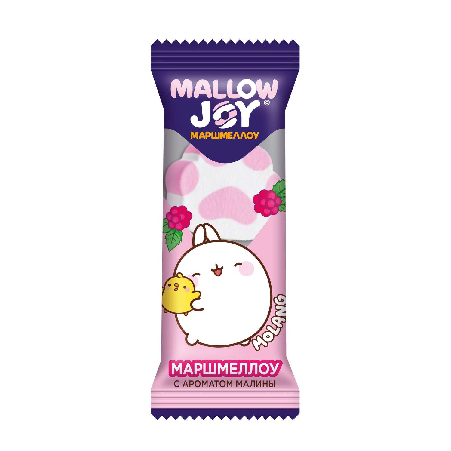 Маршмеллоу на палочке Конфитрейд Molang в форме лапки во флоупаке 15г - фото 1