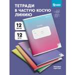 Тетрадь SCHOOLFORMAT косая линейка 12 шт.