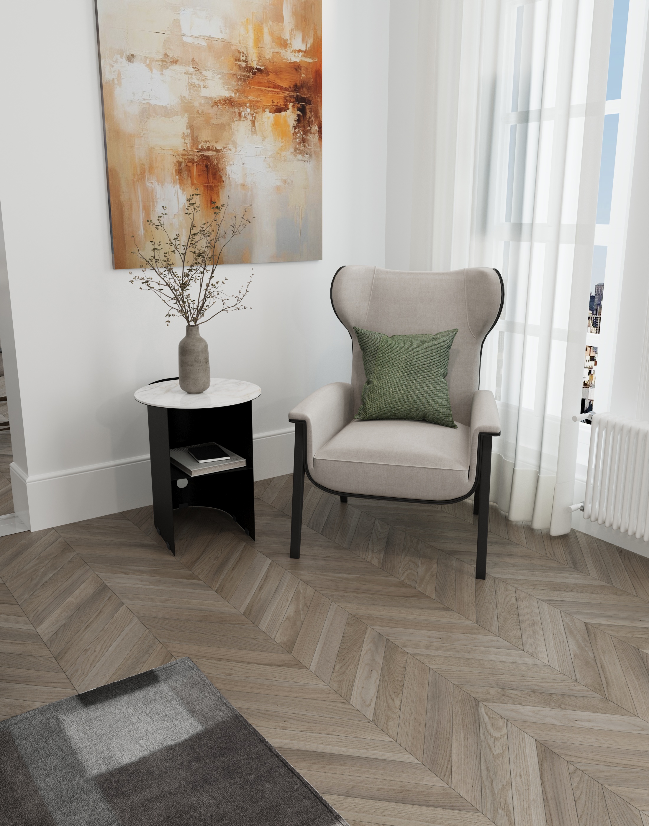 Стол журнальный SLINE Тоби лайт черный - фото 8