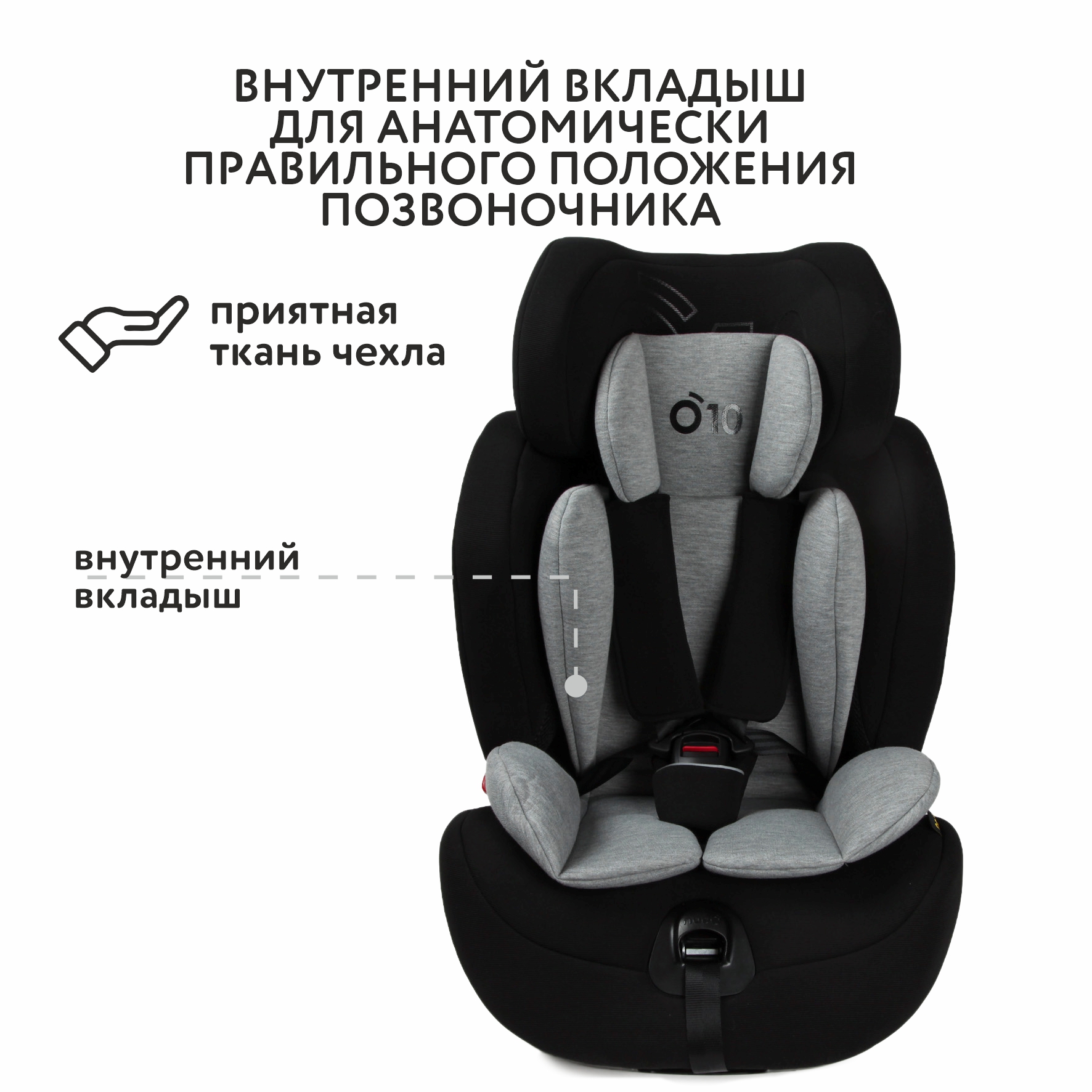 Автокресло nado Black currant Isofix 1/2/3 (9-36 кг) - фото 6