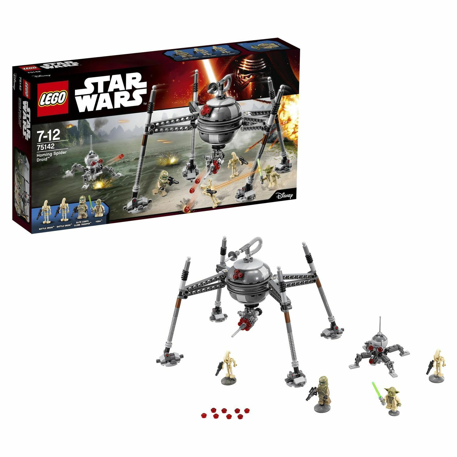 Конструктор LEGO Star Wars Самонаводящийся дроид-паук блочный - фото 1