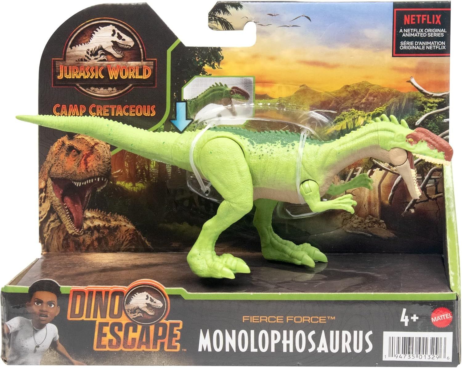 Фигурка Jurassic World Монолофозавр - фото 6