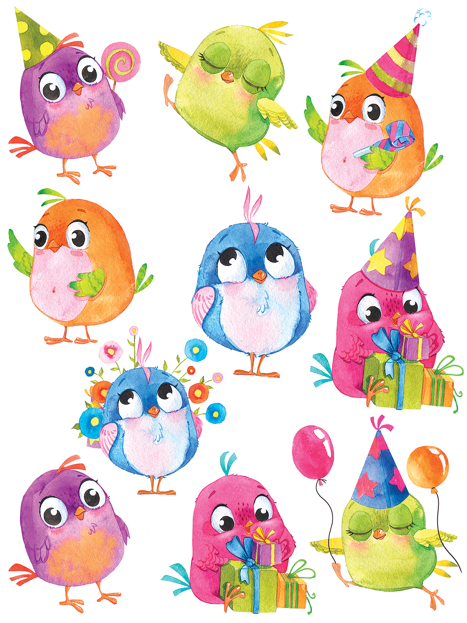 Декоративные наклейки Дрофа-Медиа Весёлые птички 4214 - фото 5