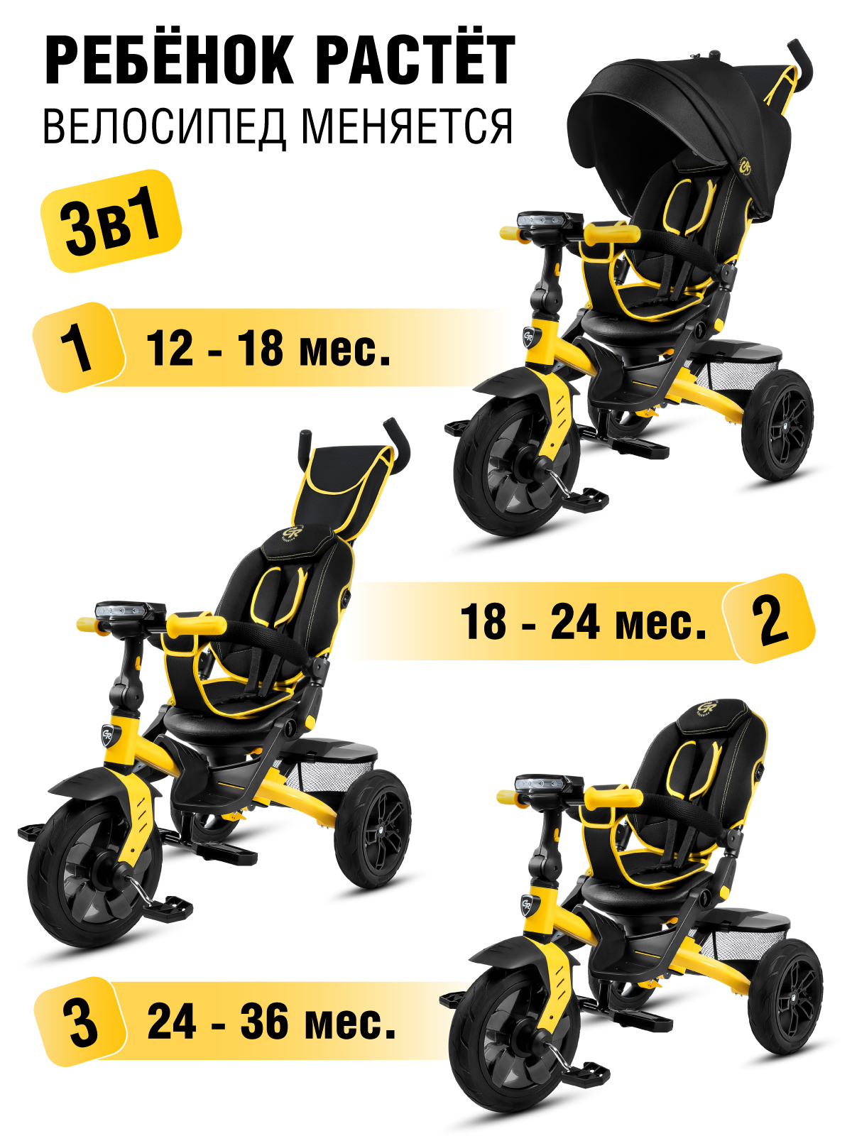 Трехколесный велосипед CITYRIDE - фото 2