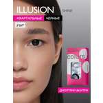Контактные линзы ILLUSION colors shine black на 3 месяца -1.00/14/8.6 2 шт.
