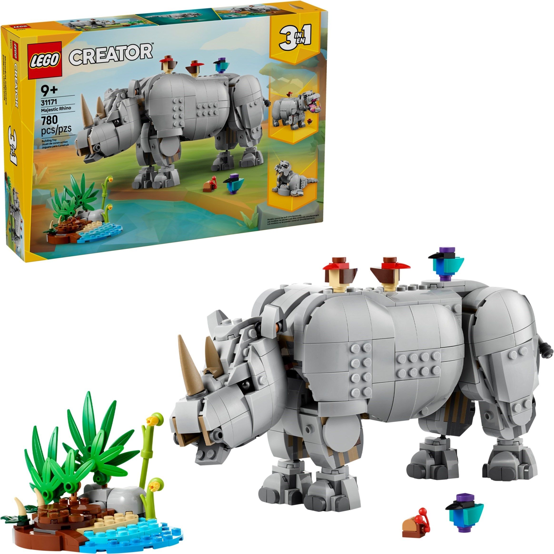 Конструктор LEGO Creator Величественный носорог 780 дет. - фото 4