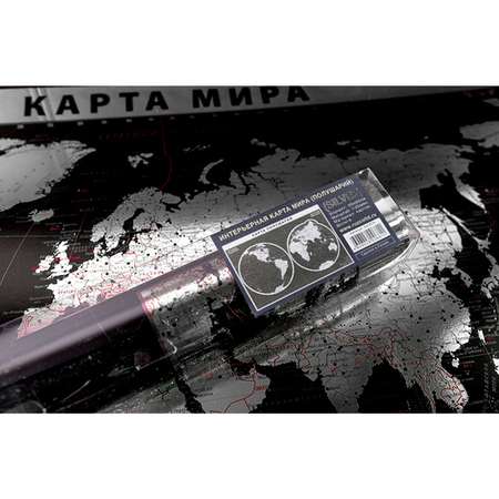 Картина РУЗ Ко Интерьерная карта Мира Физическая