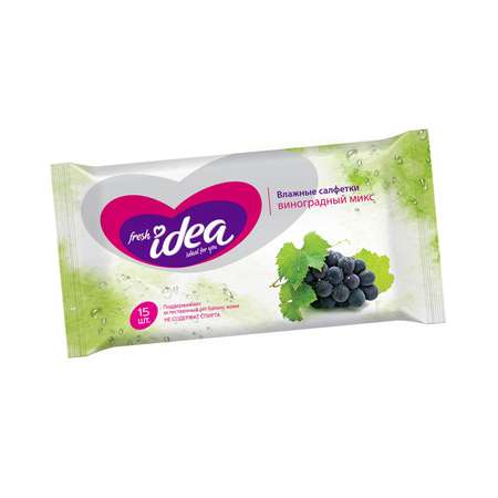 Влажные салфетки Fresh idea антибактериальные 15 шт.