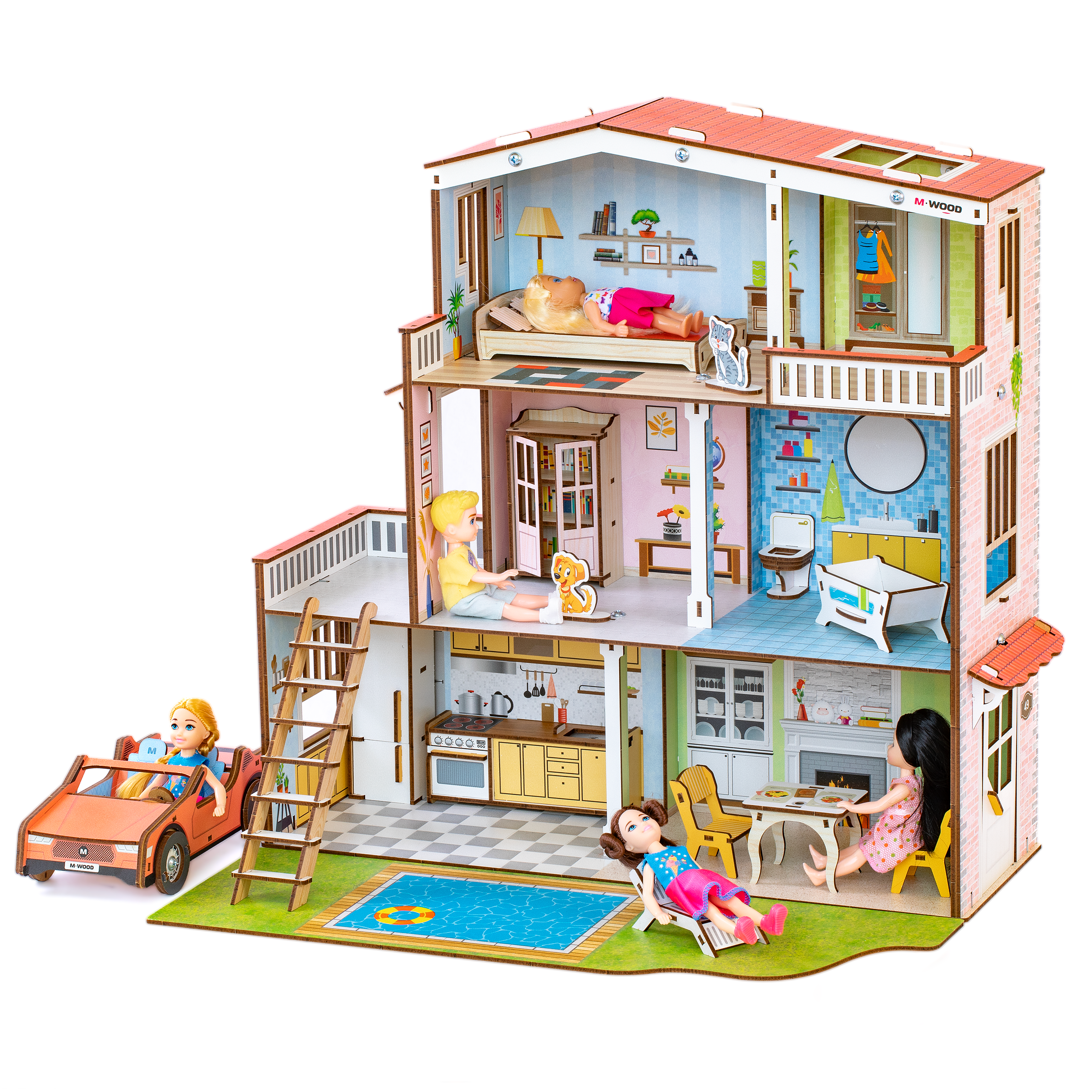 Домик для кукол M-WOOD 3030 - фото 1
