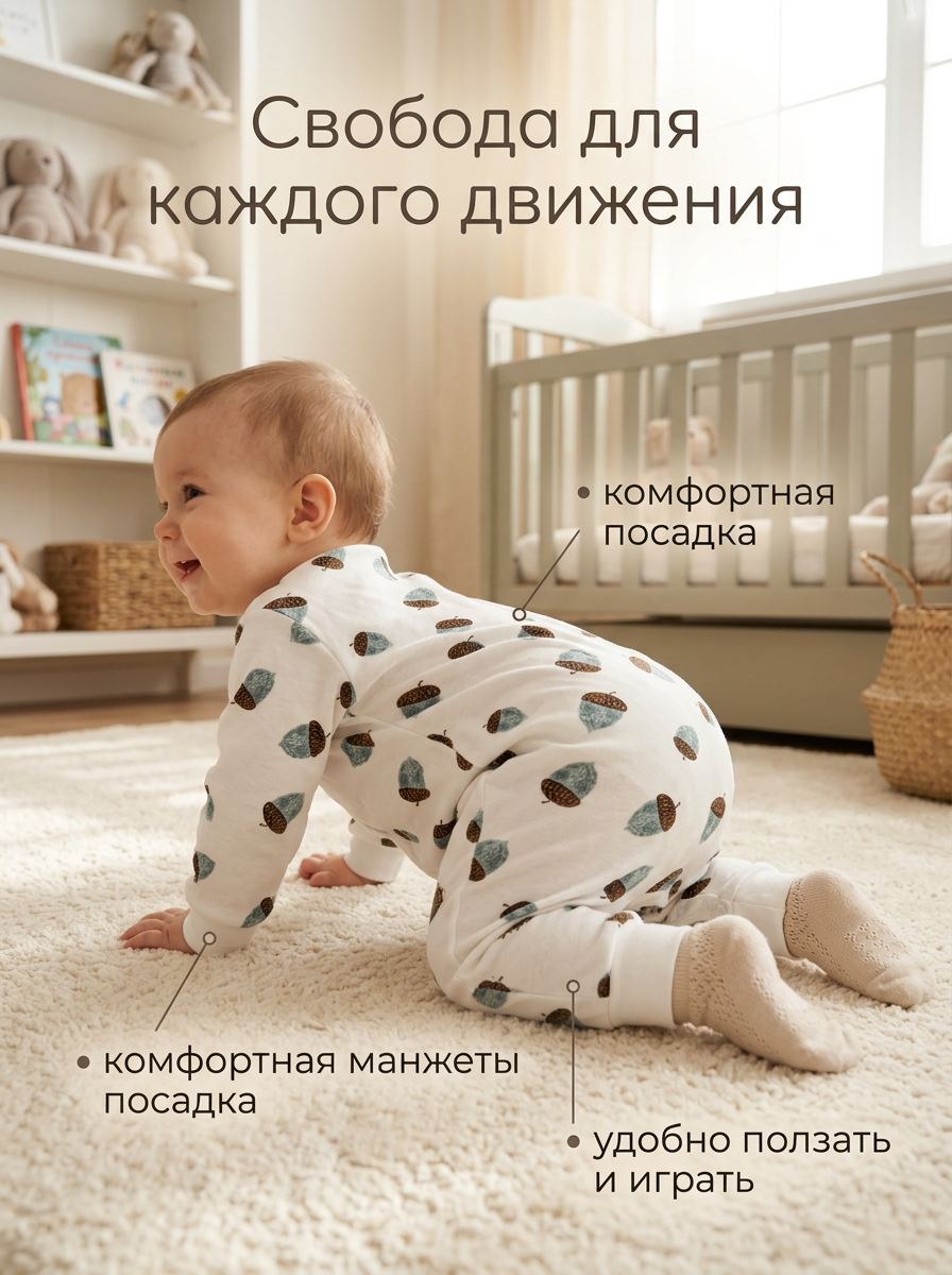 Комбинезон Milkymania 120желуди - фото 10