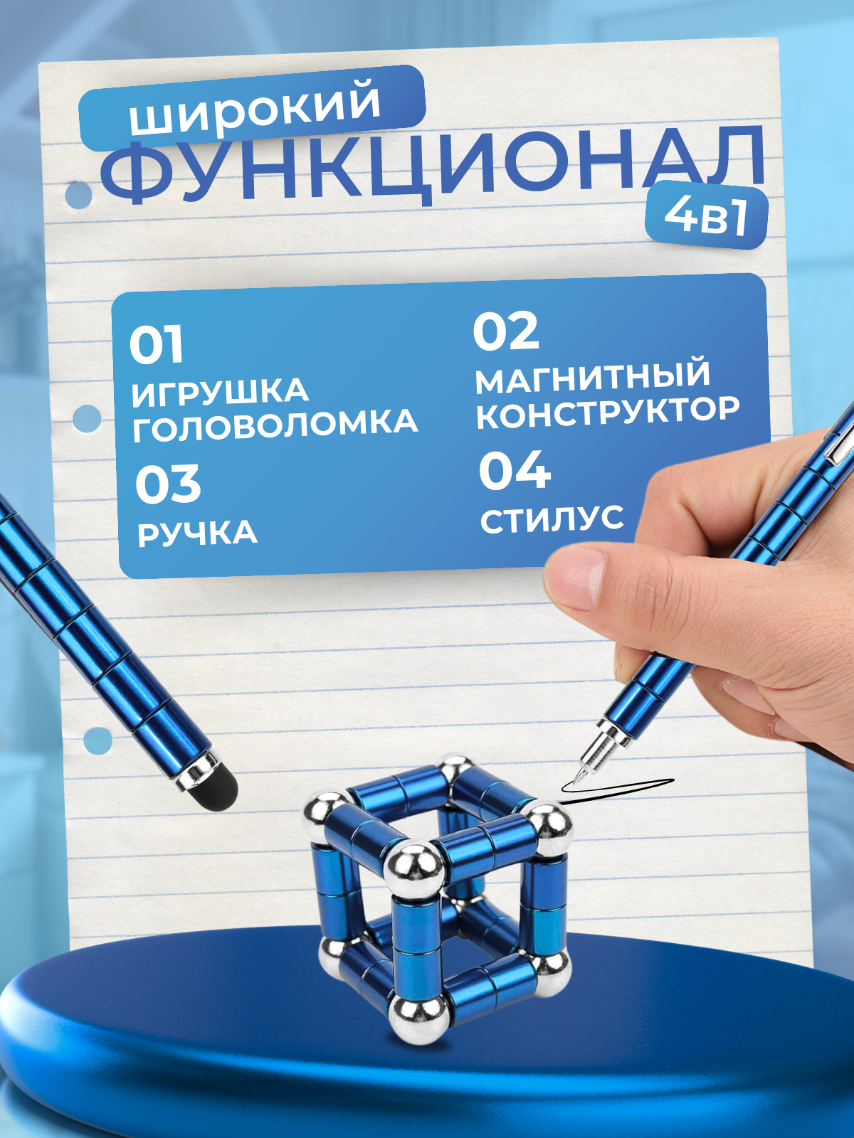 Ручка гелевая РИСОВАКИ 1 шт. - фото 4