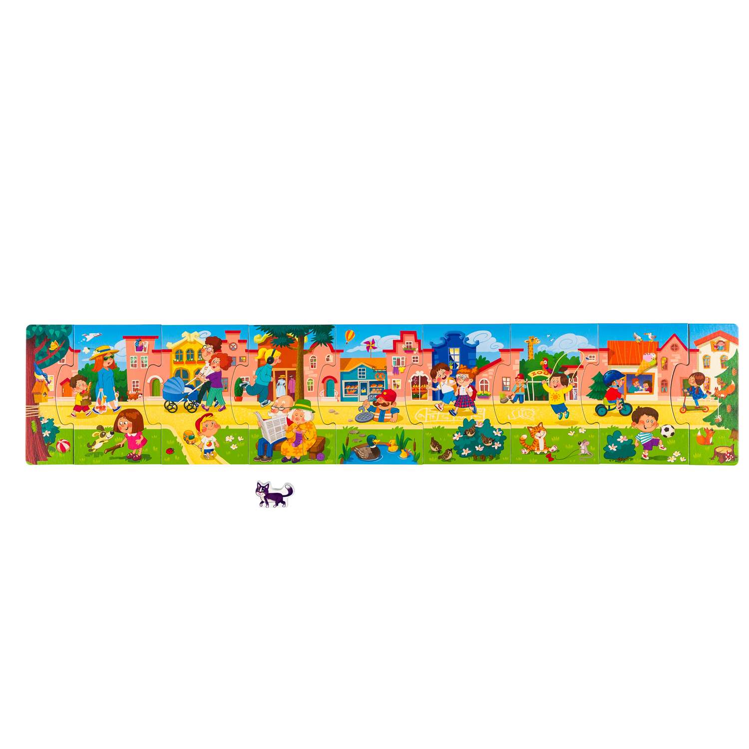 Пазл Step Puzzle Story puzzle Город 9элементов 80480 - фото 2