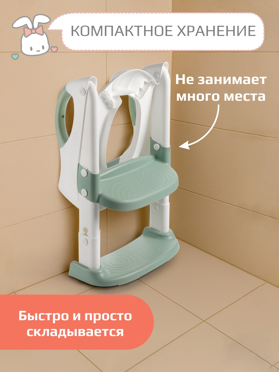 Накладка на унитаз KidWick Whale Soft зеленый - фото 9