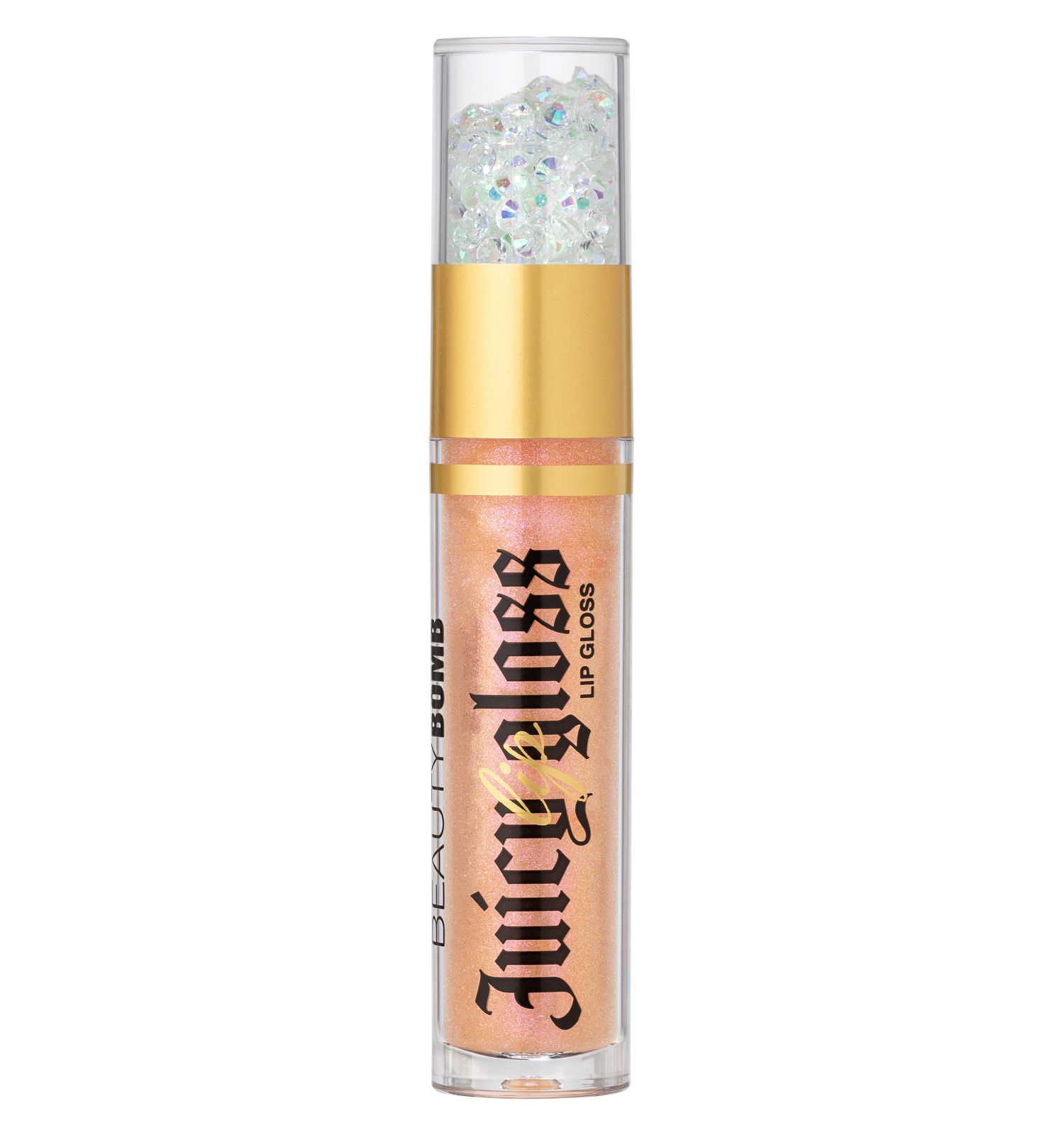 Блеск для губ Beauty Bomb тон 06 прозрачный с ярко-розовыми блестками 3.4мл - фото 2
