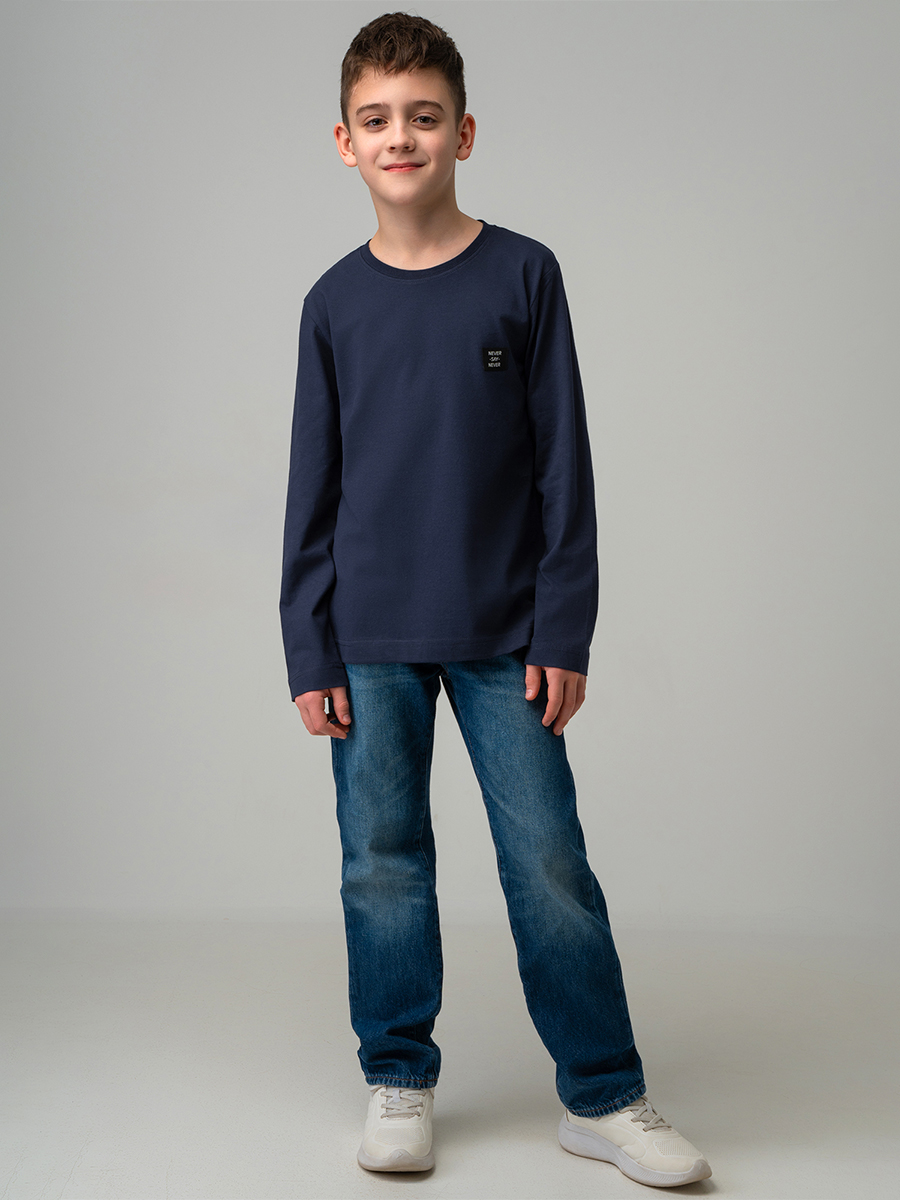 Лонгслив BONITO KIDS SS6096т.синий - фото 2