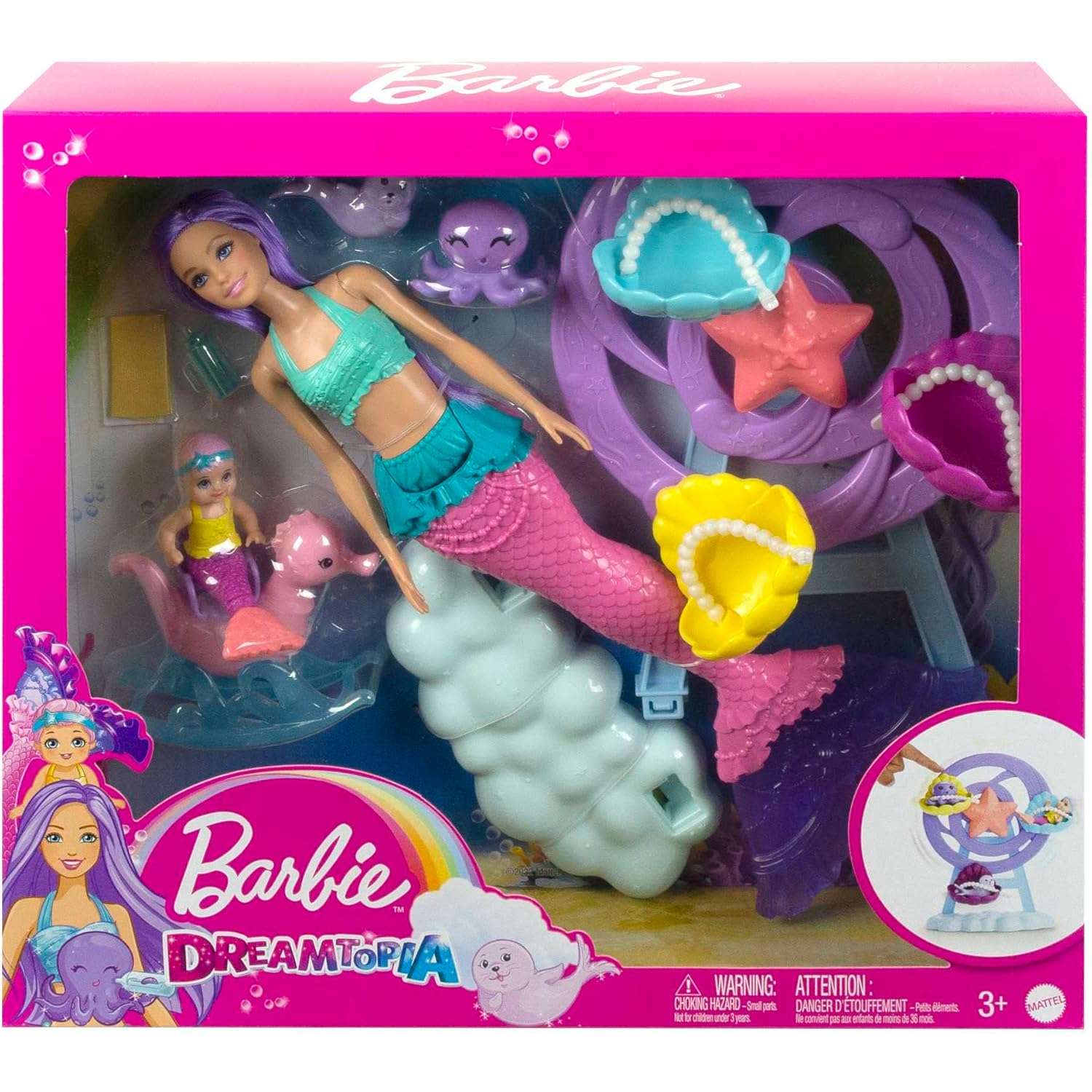 Кукла мини Barbie Dreamtopia Русалка HLC30 - фото 5