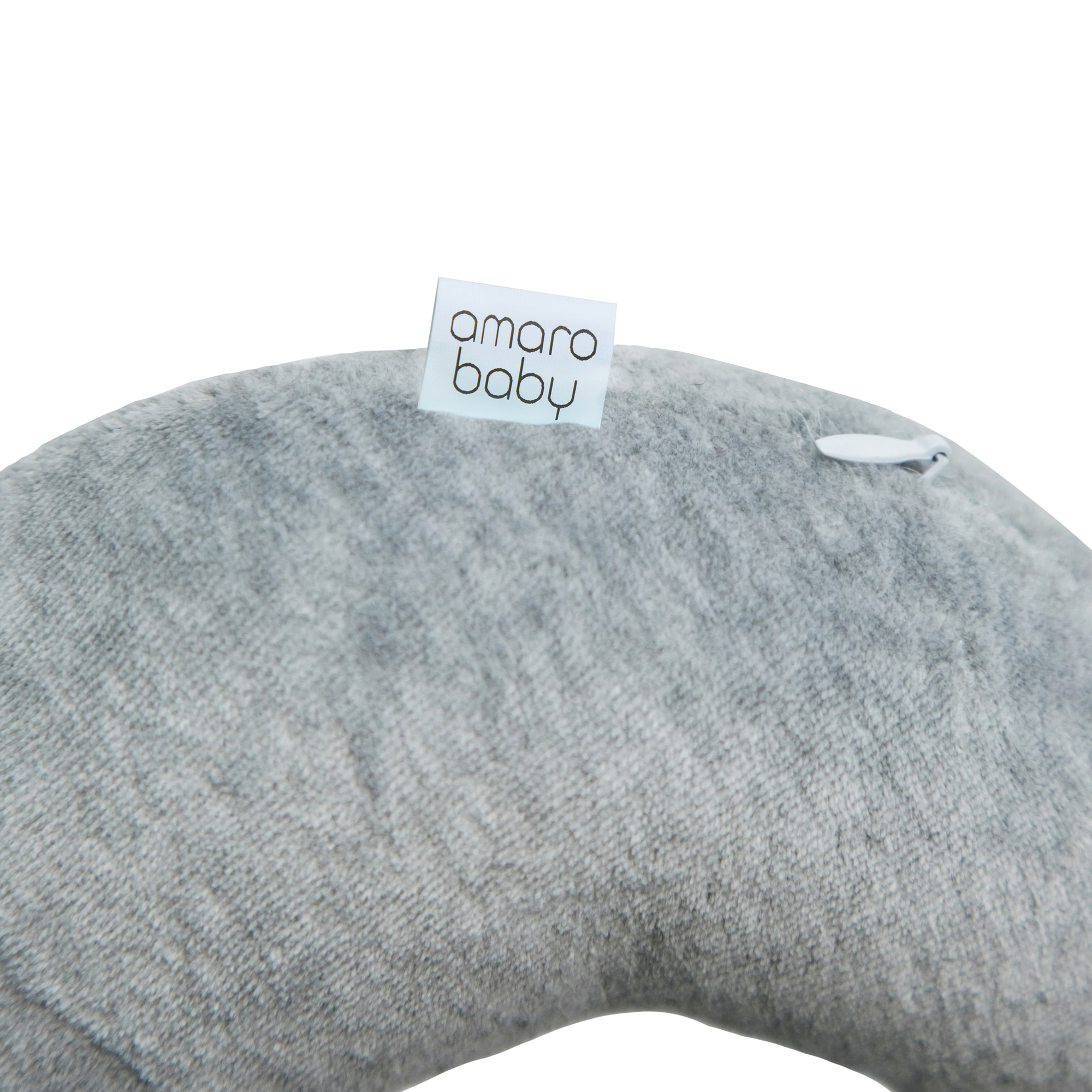Подушка AmaroBaby для шеи Soft Bagel серый - фото 10