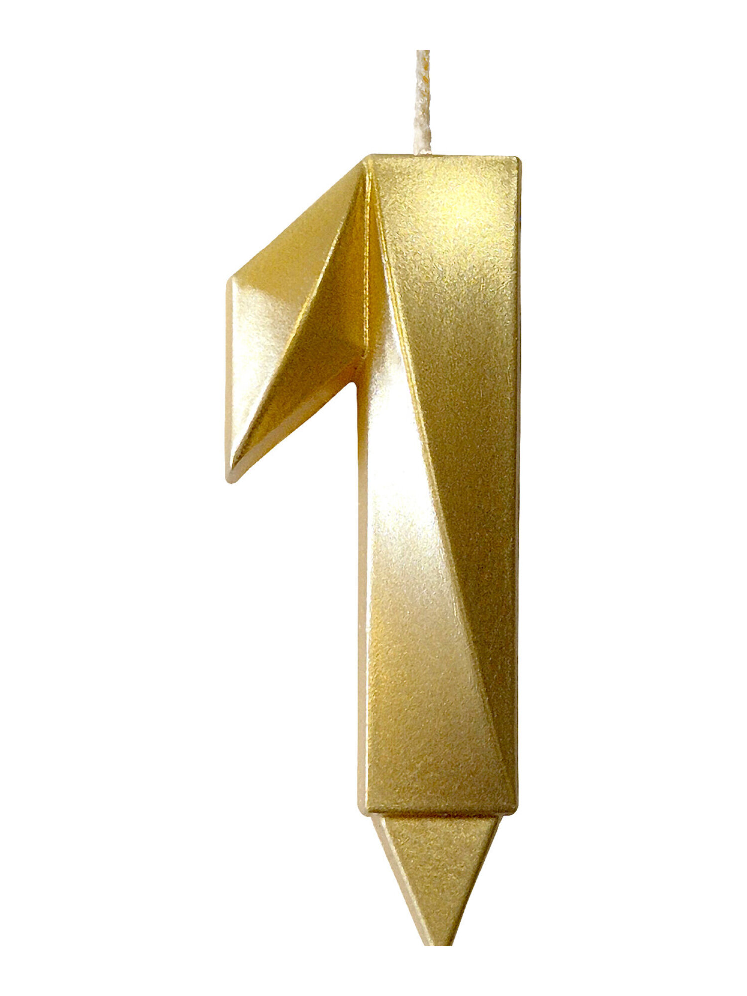 Свеча-цифра для торта Свечной маркет украшение в виде цифры 1, 7 см, на ножке - фото 2