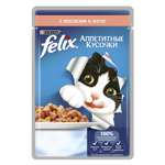 Корм влажный для кошек Felix 85г Аппетитные кусочки с лососем пауч