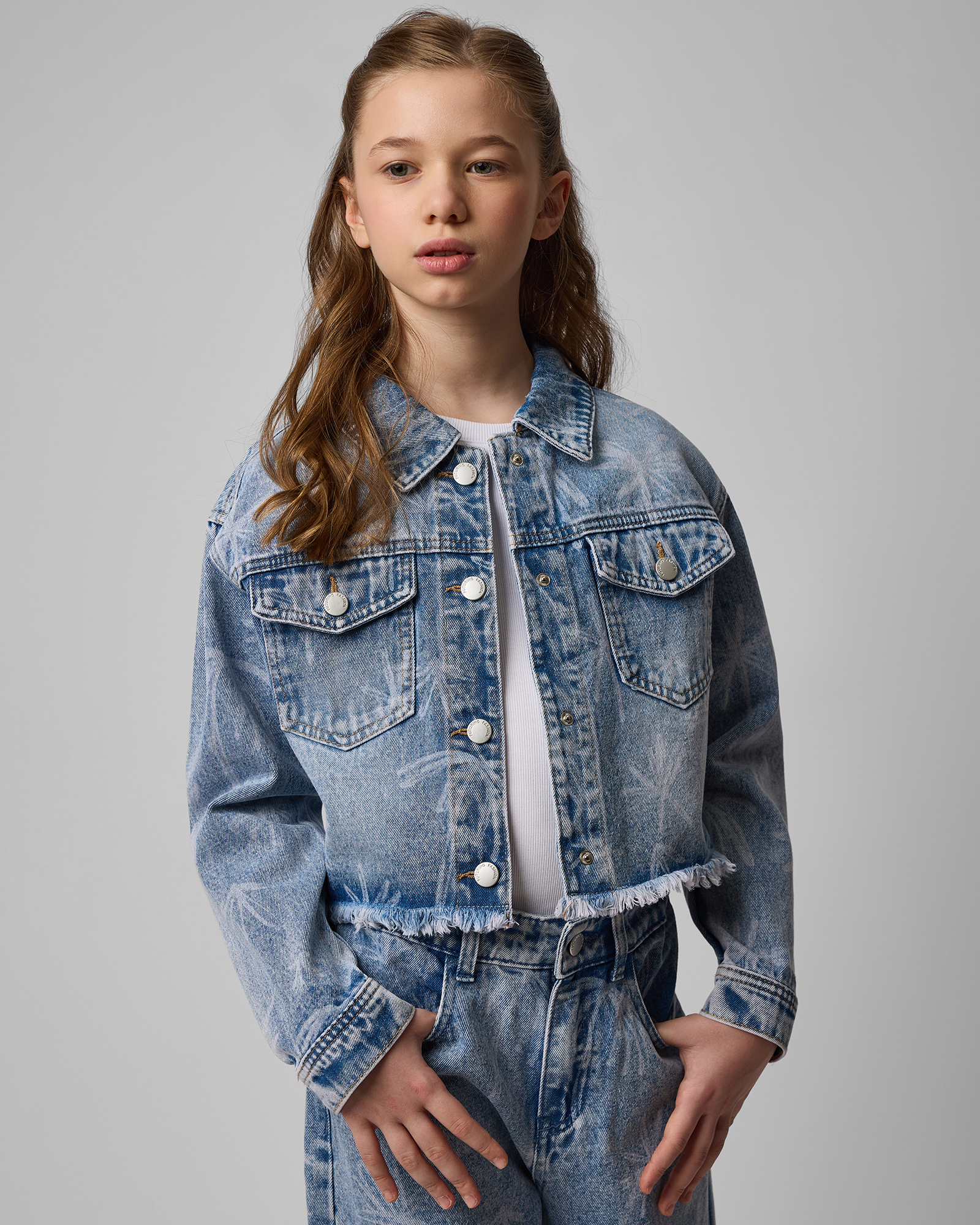 Джинсовая куртка Futurino Fashion S25FF-2GD35tg-55 - фото 1