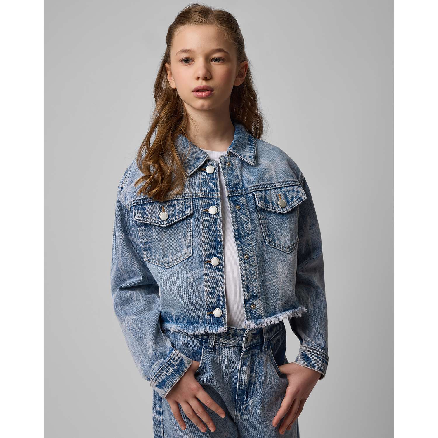 Джинсовая куртка Futurino Fashion S25FF-2GD35tg-55 - фото 1