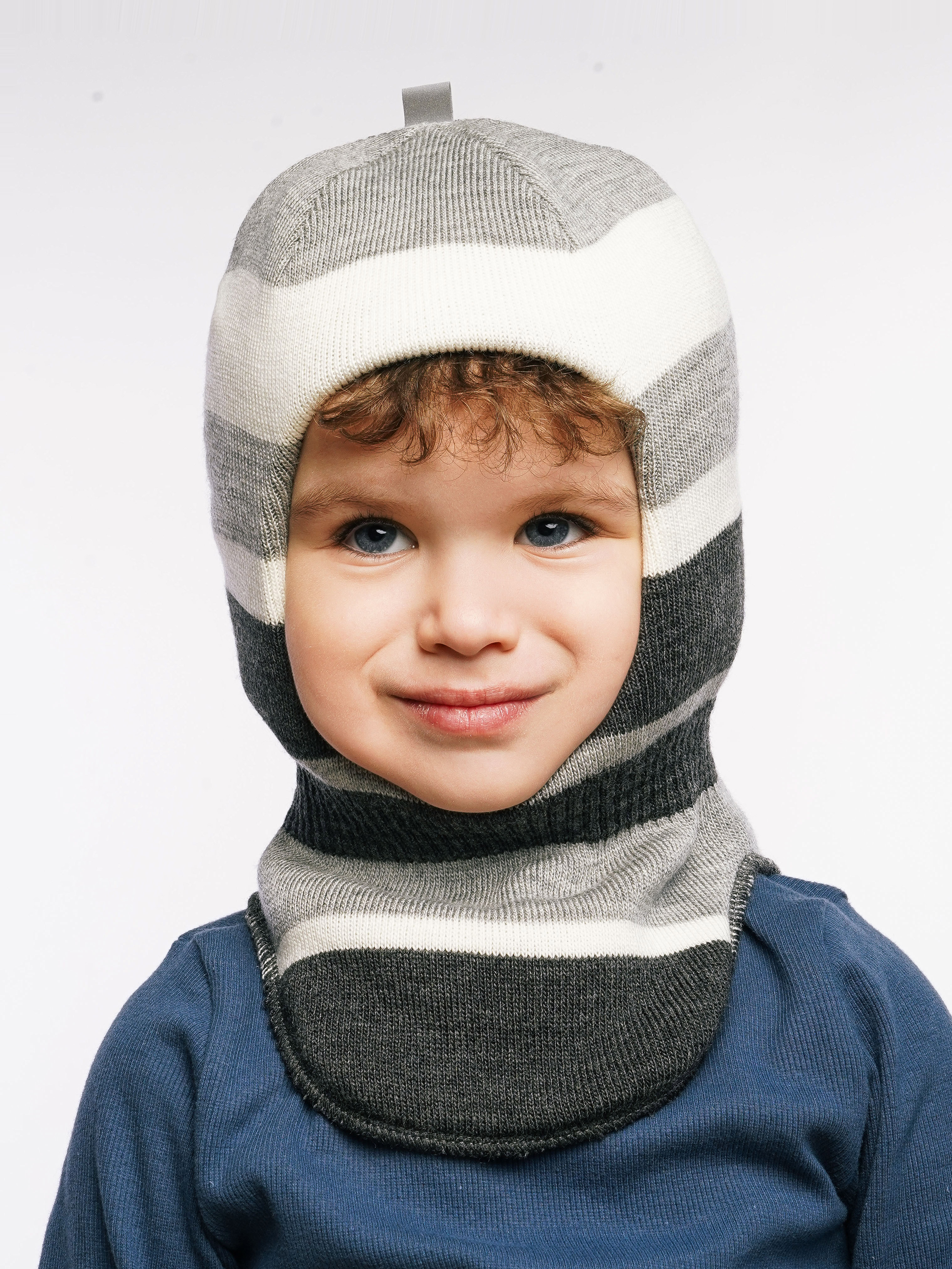 Шапка-шлем ПриКиндер U-W_232205 Цвет: Серый - фото 1