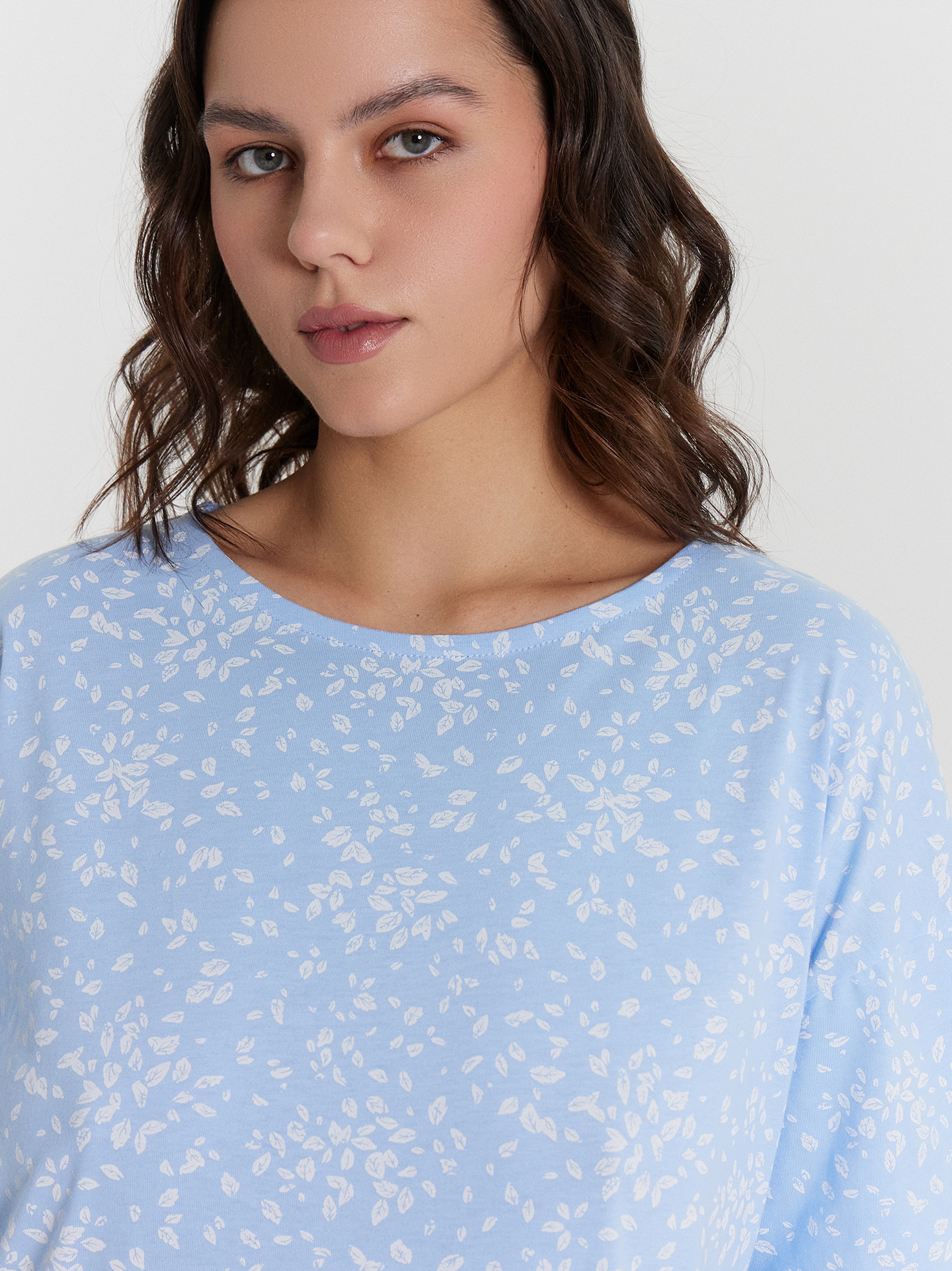 Пижама Mark Formelle (Марк Формэль) 592595/лепестки на небесном - фото 7