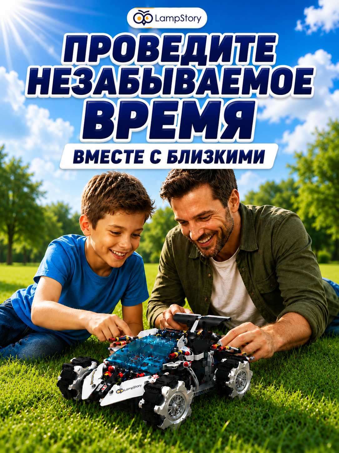 Конструктор LampStory Робототехника для мальчиков электронный 489 дет. - фото 8