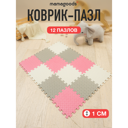 Коврик-пазл Mamagoods 12 деталей 84 x 111 см 1 шт.