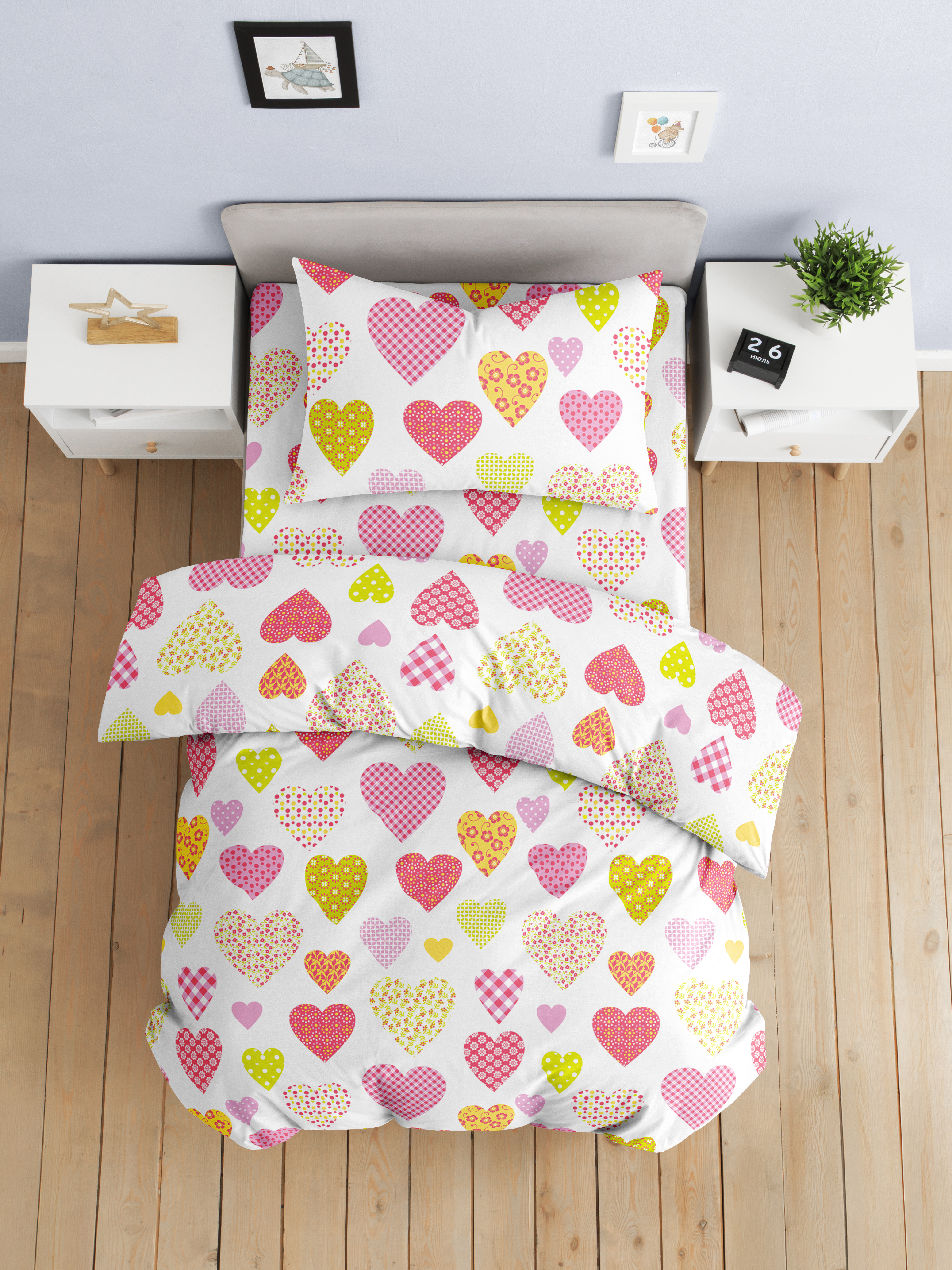 Комплект постельного белья Ночь Нежна Эми полутораспальный 3 предм. - фото 5