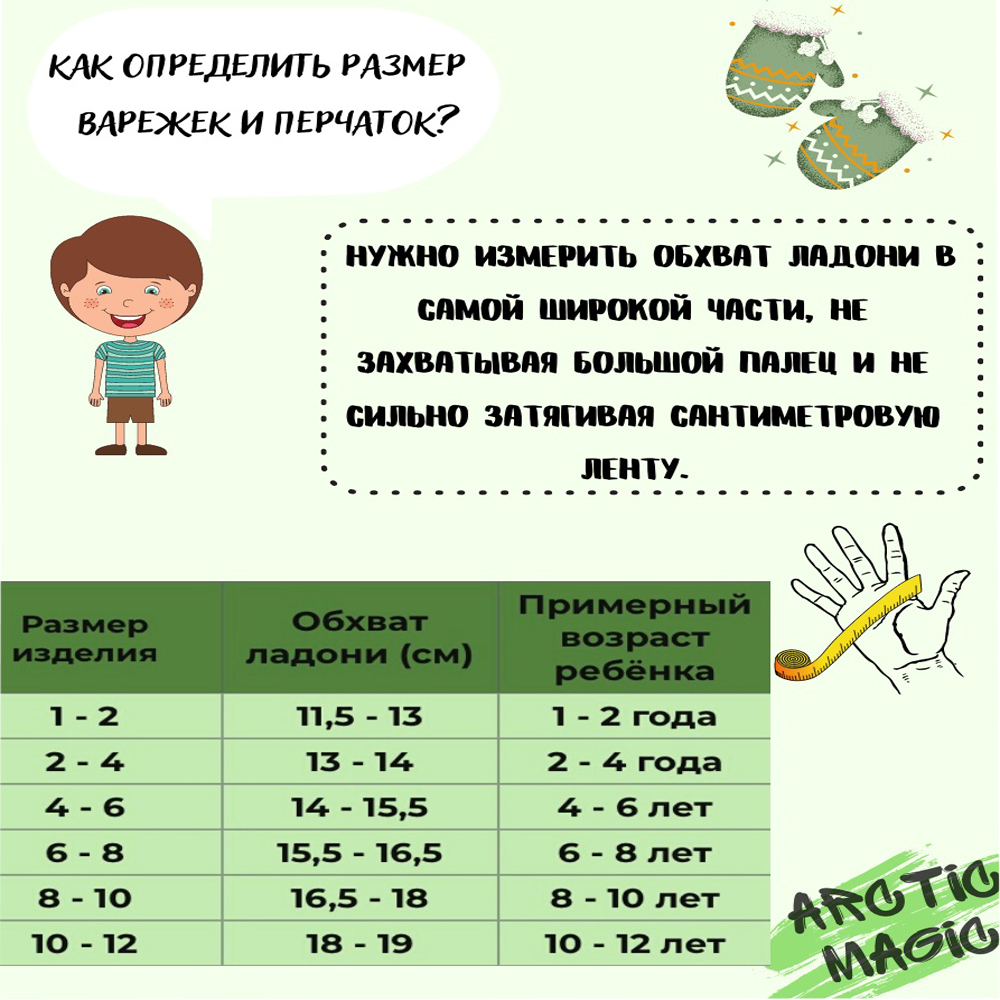 Варежки ARCTICMAGIC Р-316синий - фото 3