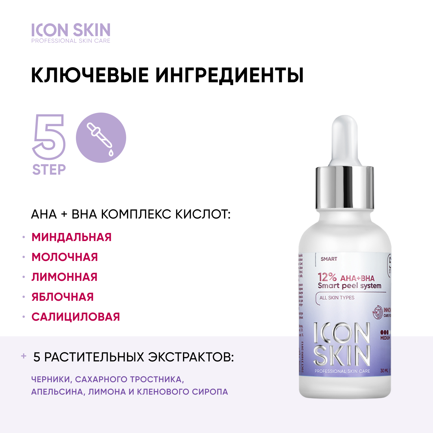 Пилинг ICON SKIN 30 мл - фото 4
