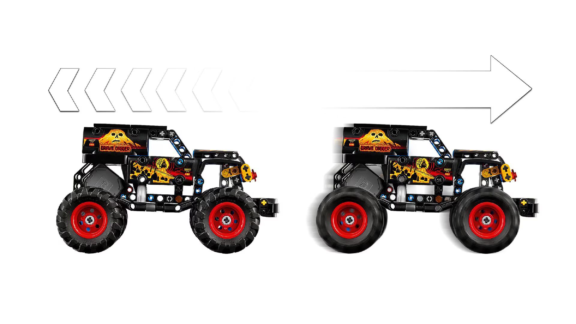 Конструктор LEGO Technic Монстер Джем Гробокопатель 263 дет. - фото 5